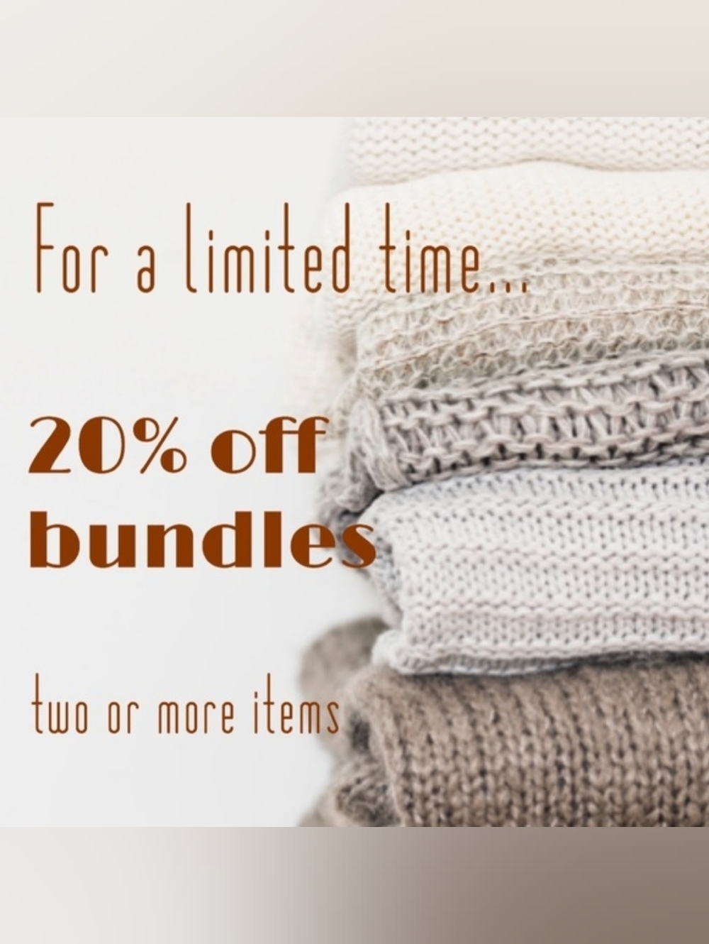 Sale❣️ 20% Bundle Of 2!! I LOVE OFFERS! NEW Spring INVENTORY